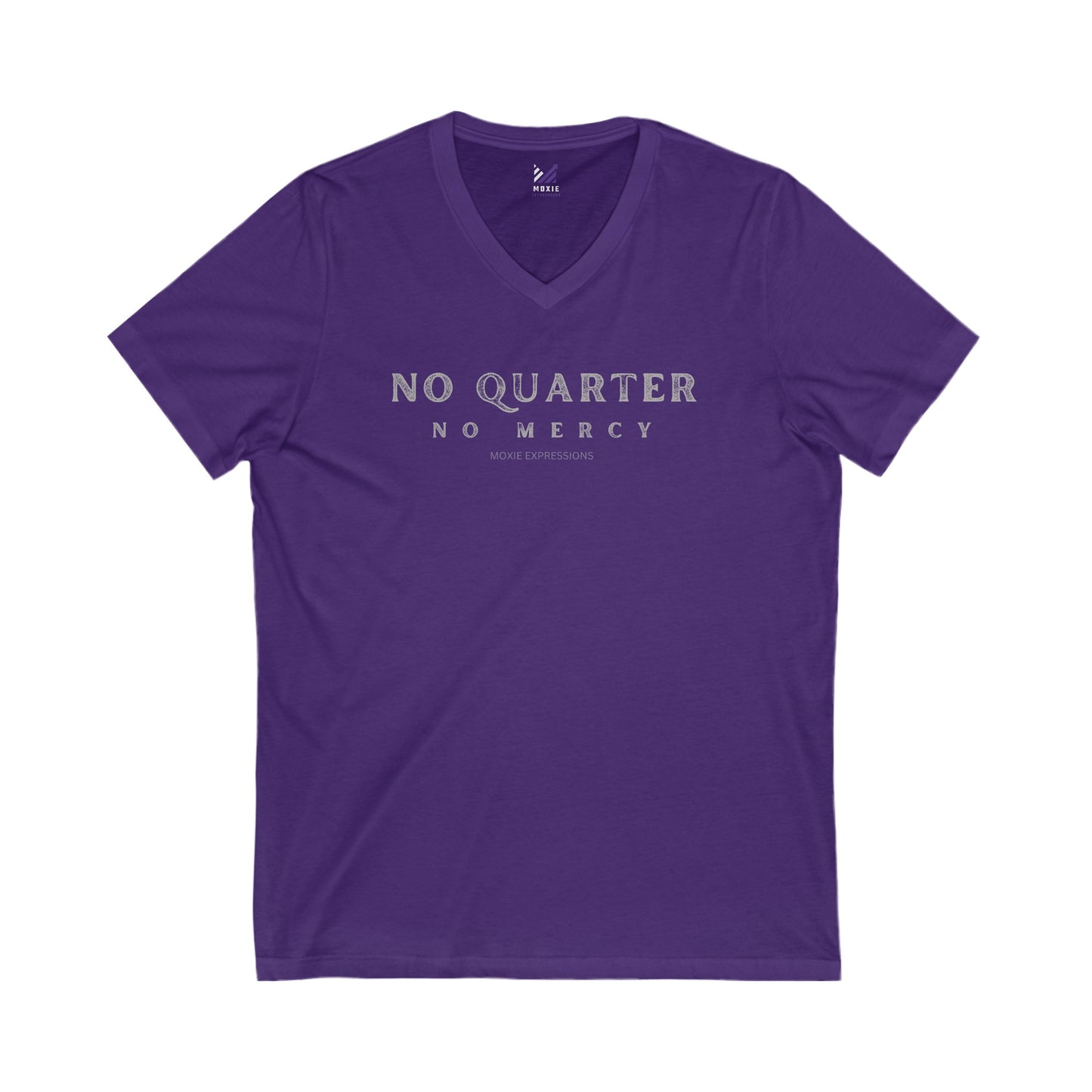 No Quarter No Mercy Unisex Jersey Short Sleeve V-Neck Tee