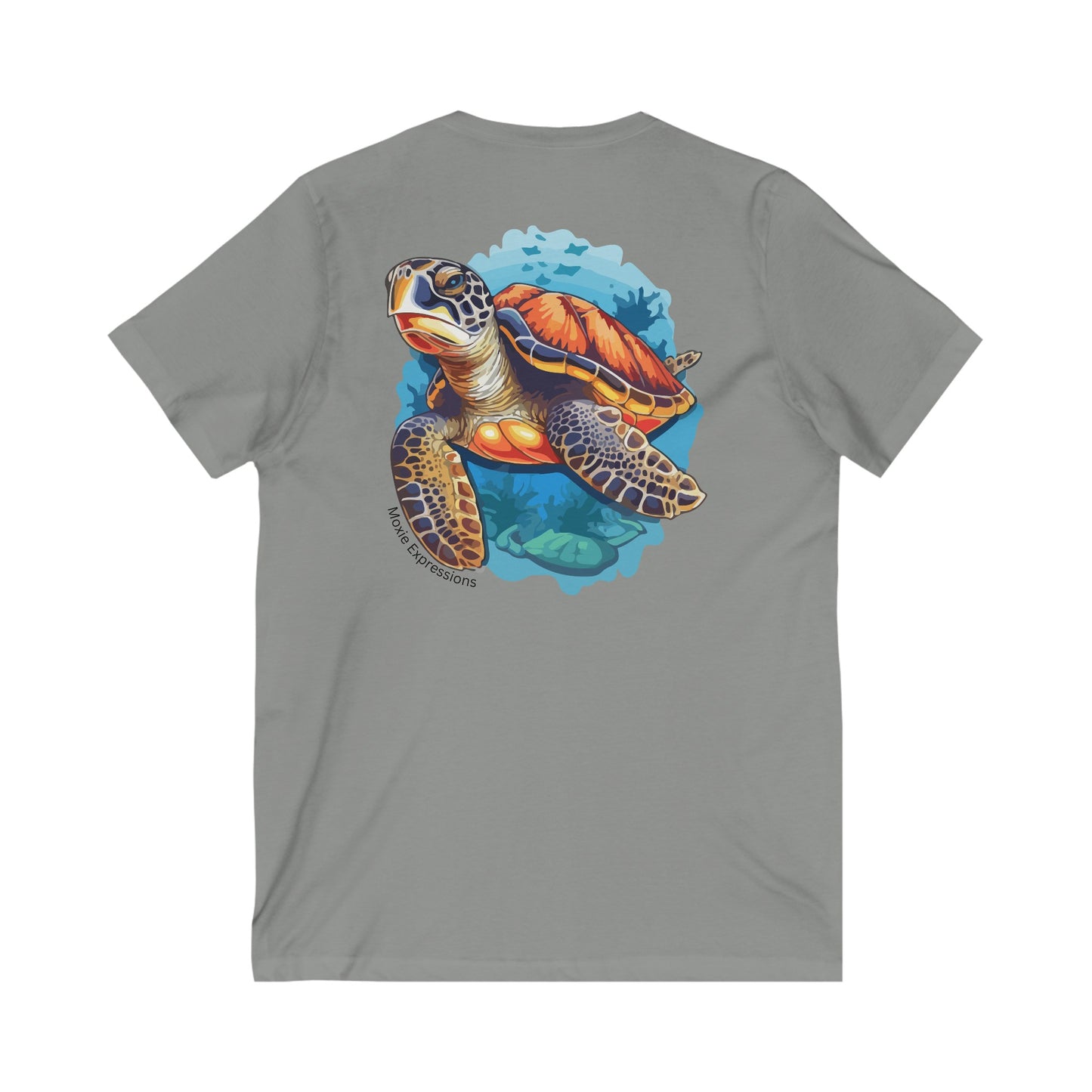 Tidal Tranquility Unisex Jersey Short Sleeve V-Neck Tee
