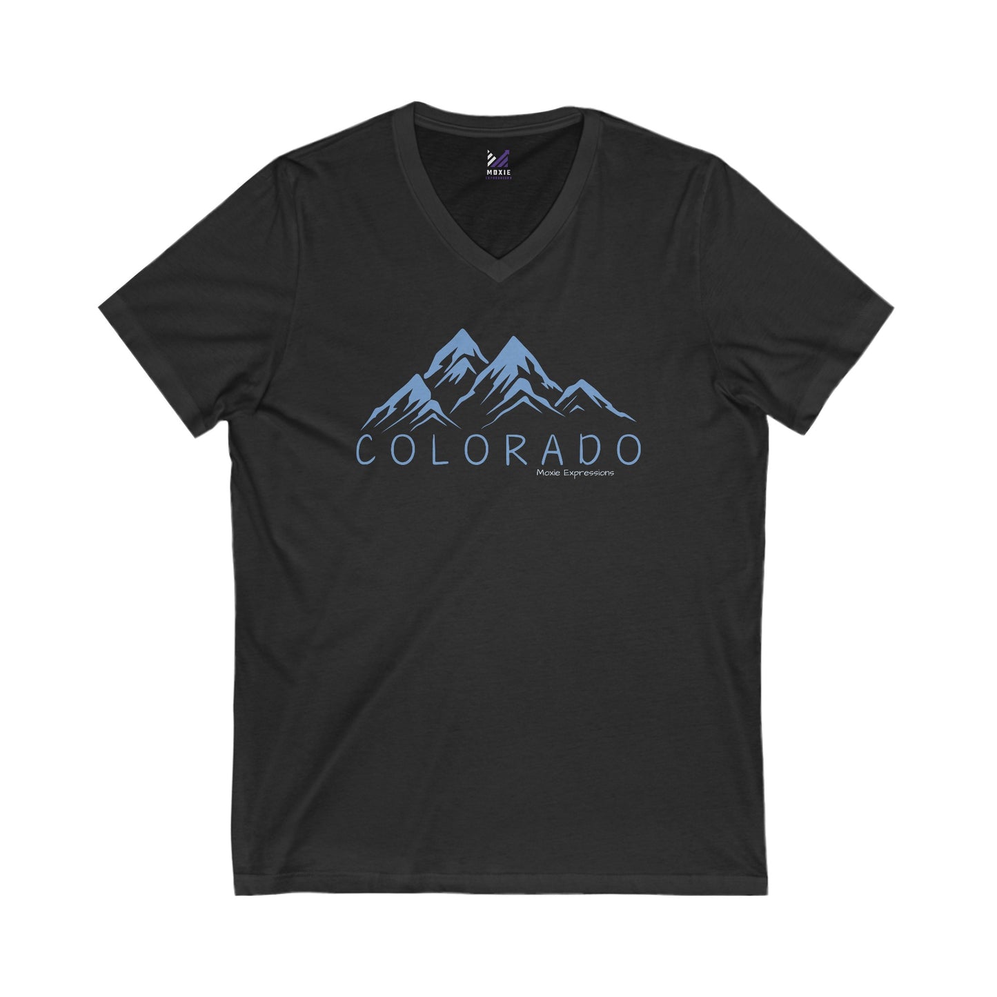 Colorado Alpine Vista Unisex Jersey Short Sleeve V-Neck Tee