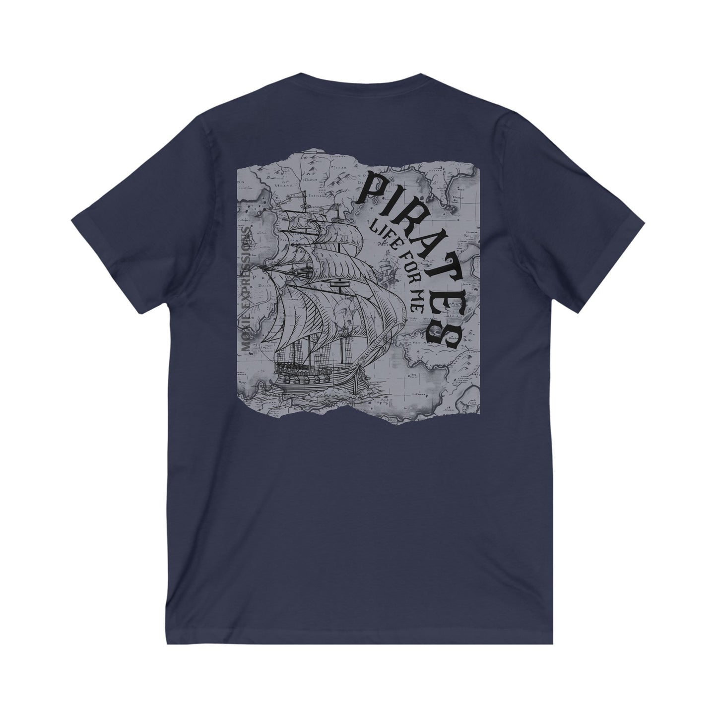 Treasure Seeker Unisex Jersey Short Sleeve V-Neck Tee