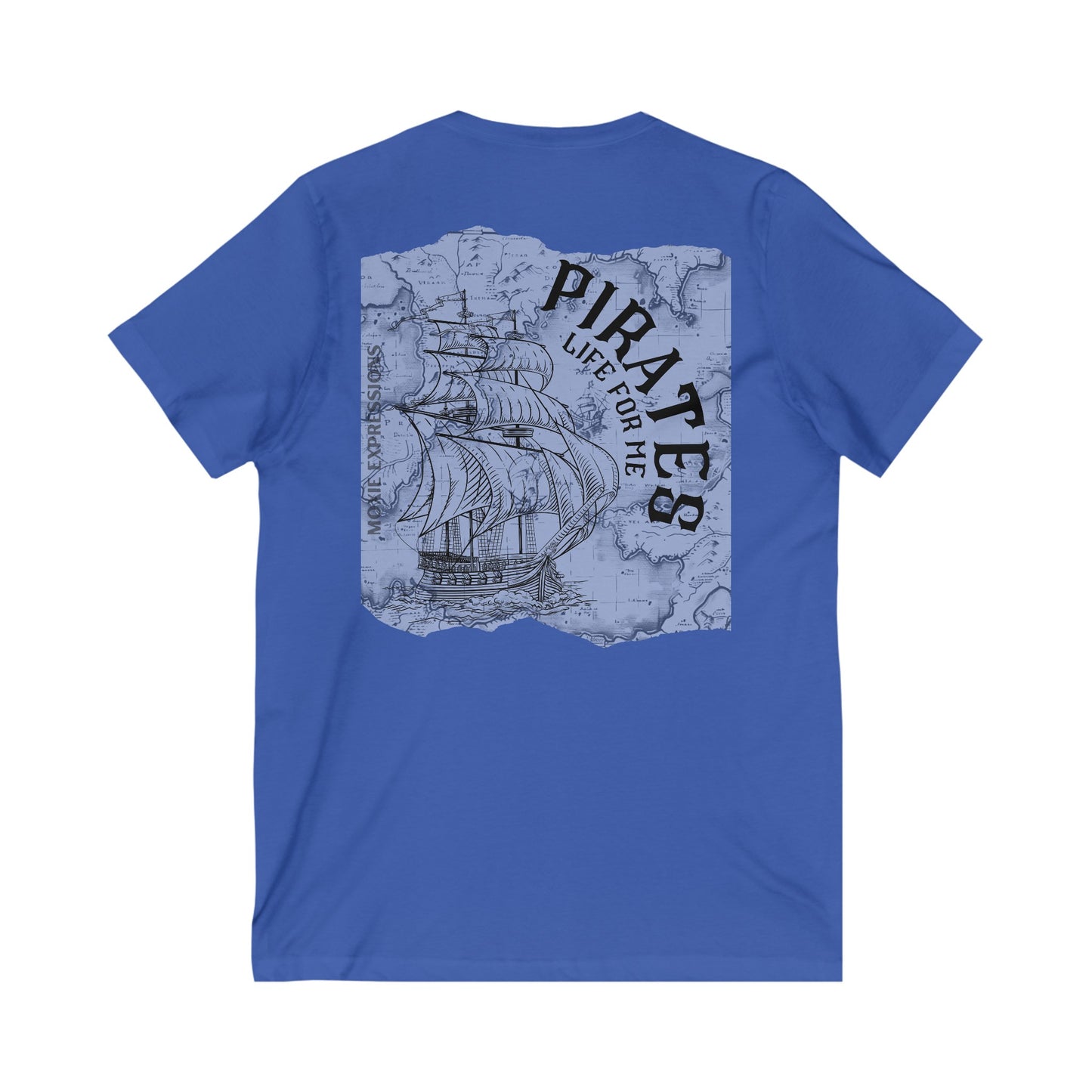 Treasure Seeker Unisex Jersey Short Sleeve V-Neck Tee
