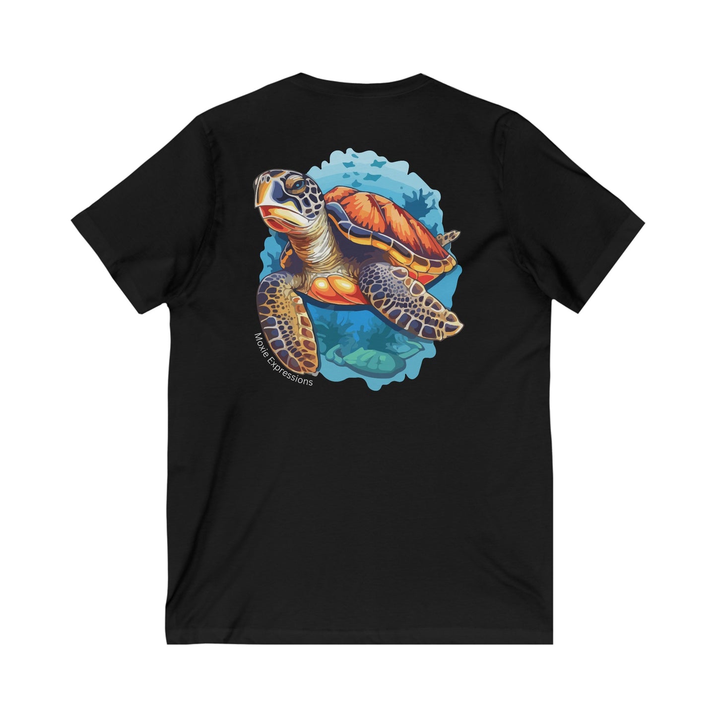 Tidal Tranquility Unisex Jersey Short Sleeve V-Neck Tee