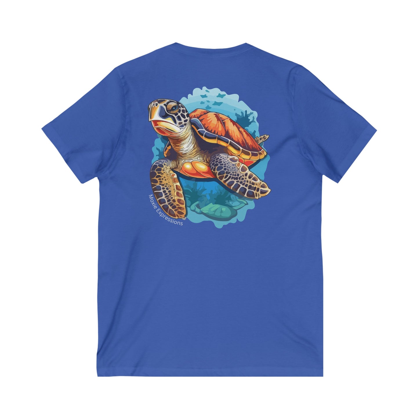 Tidal Tranquility Unisex Jersey Short Sleeve V-Neck Tee