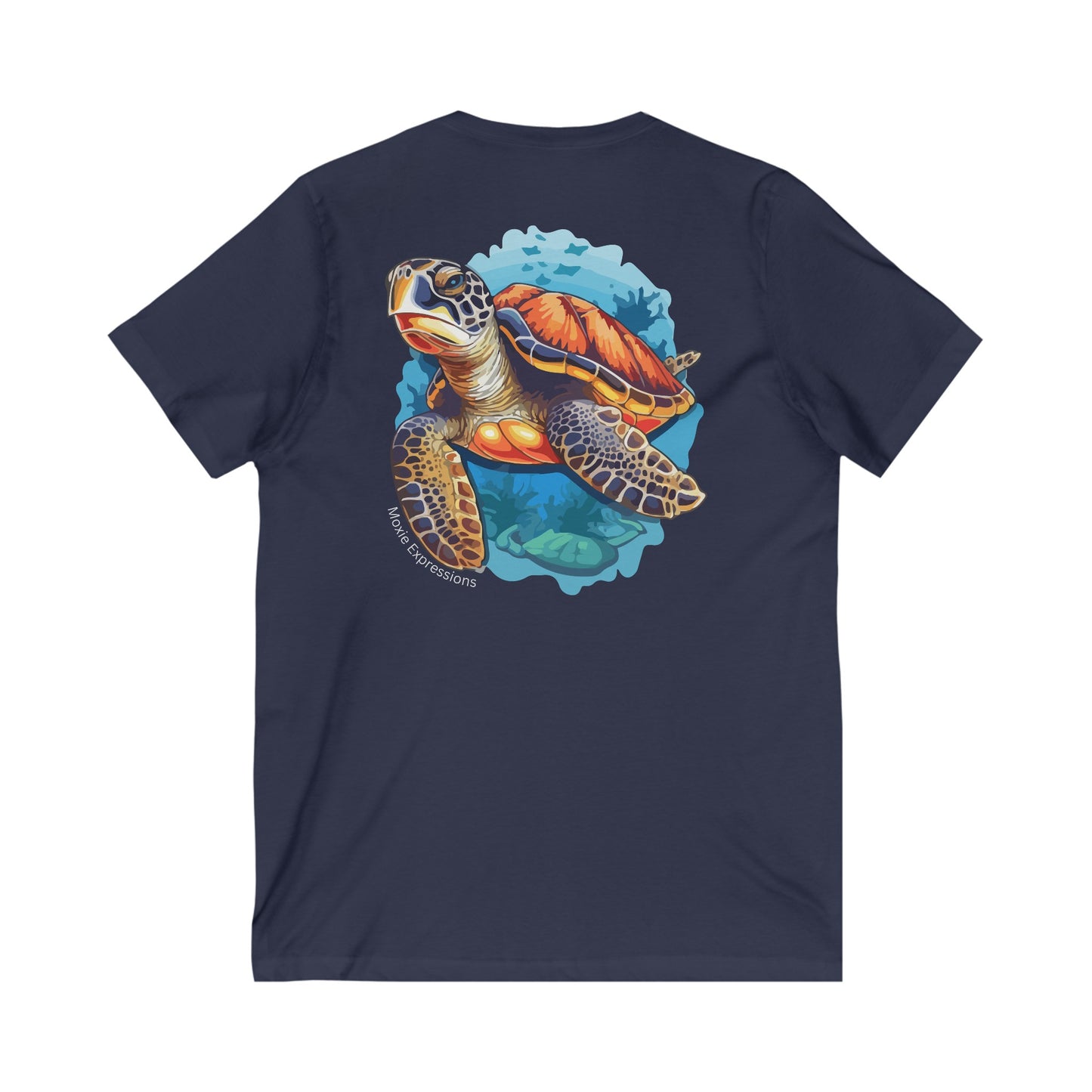 Tidal Tranquility Unisex Jersey Short Sleeve V-Neck Tee