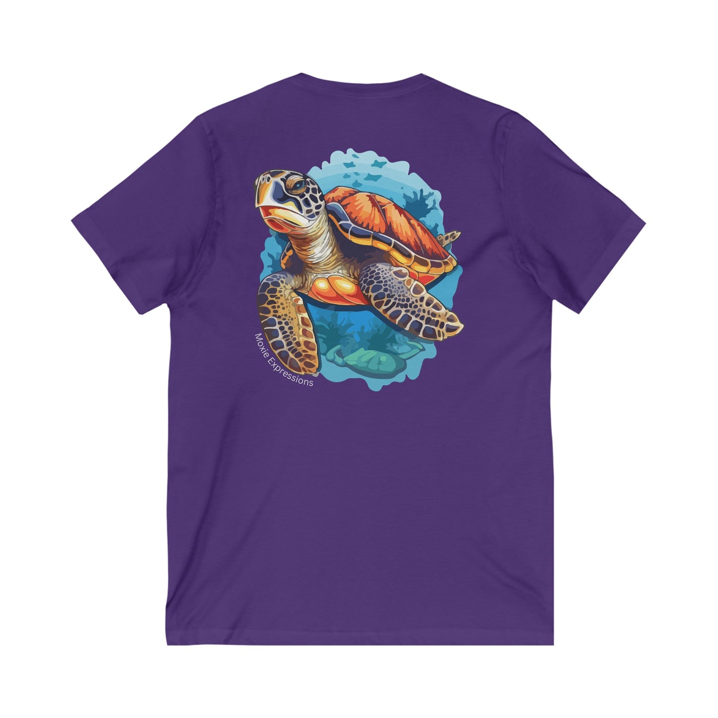 Tidal Tranquility Unisex Jersey Short Sleeve V-Neck Tee