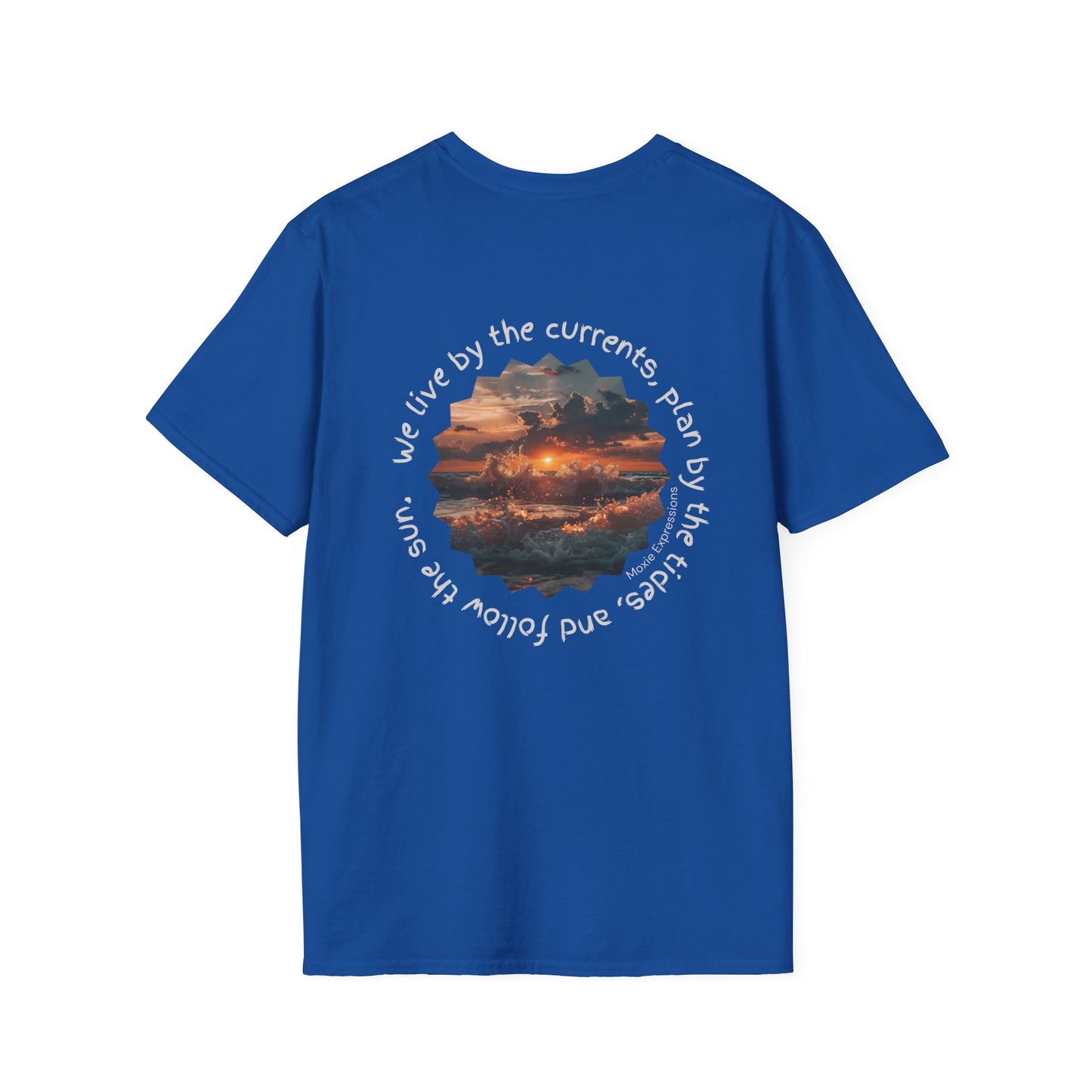 Florida Sunset Currents Unisex Softstyle Crewneck T-Shirt