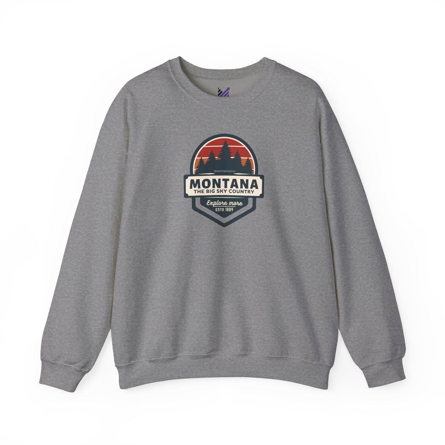 Montana Big Sky "Explore More" Unisex Crewneck Sweatshirt