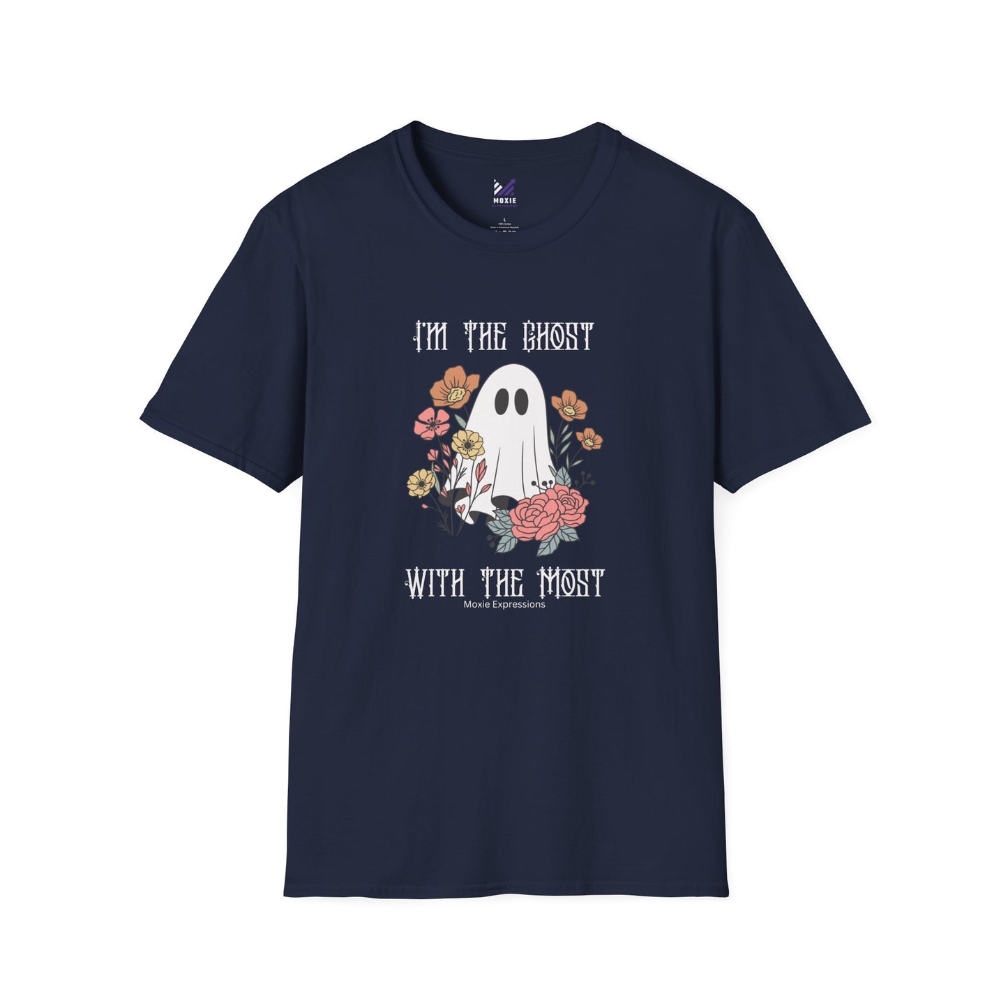 Ghost with the Most Unisex Softstyle Crewneck T-Shirt