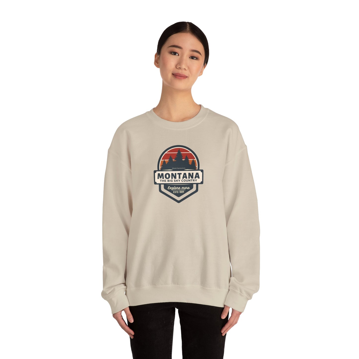 Montana Big Sky "Explore More" Unisex Crewneck Sweatshirt