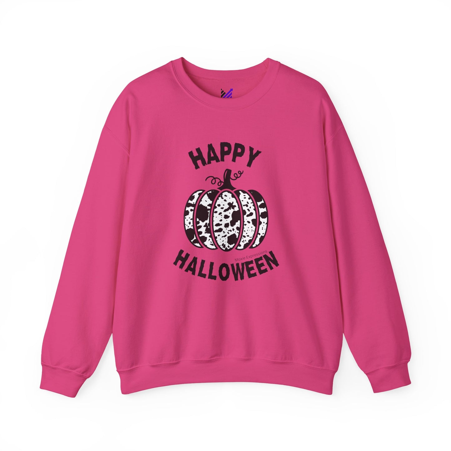 Cow Pumpkin Patch Unisex Crewneck Sweatshirt
