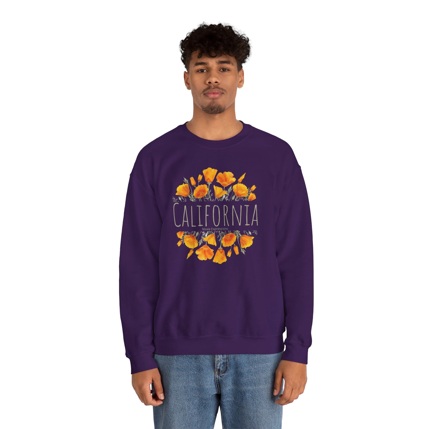 Golden Bloom Unisex Crewneck Sweatshirt
