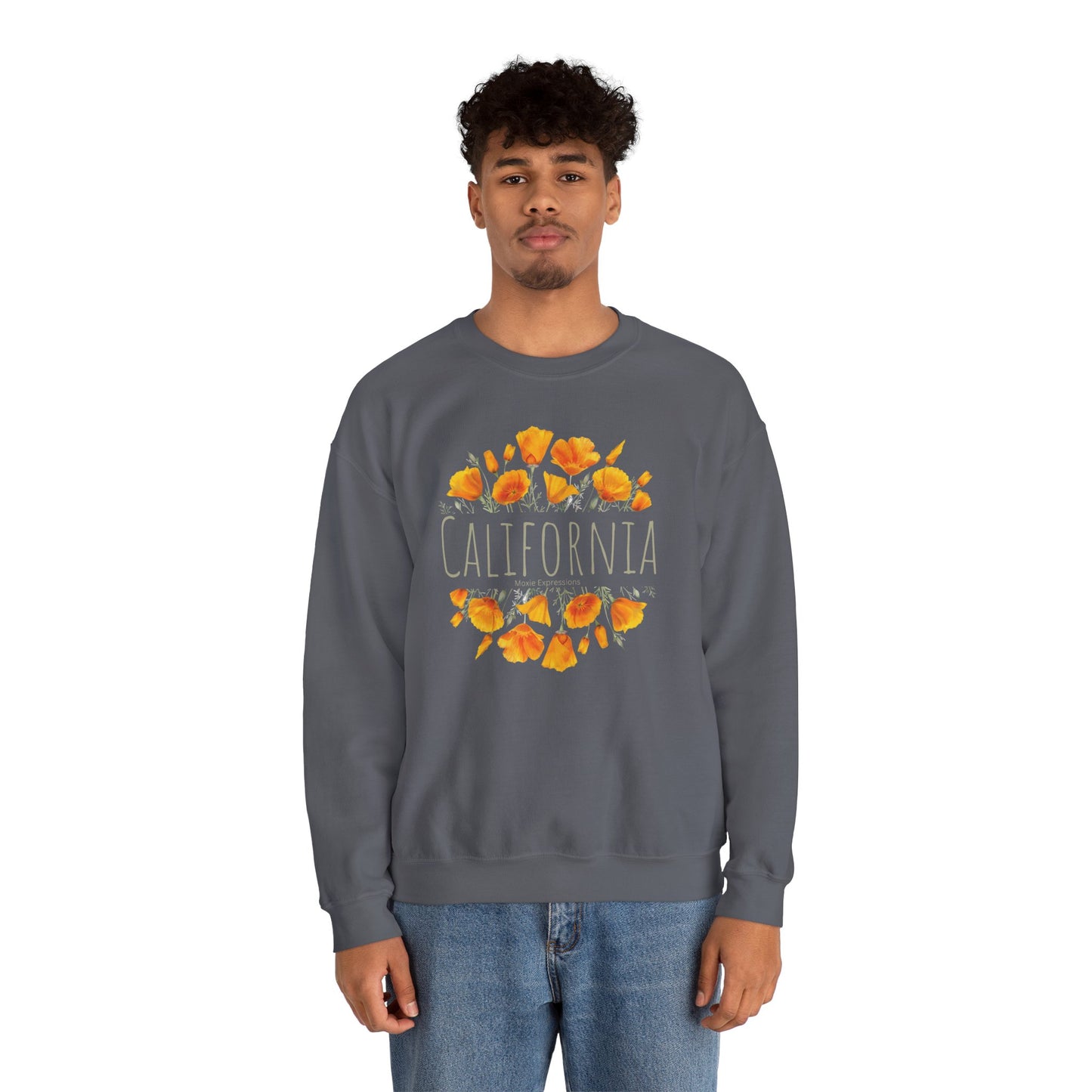 Golden Bloom Unisex Crewneck Sweatshirt