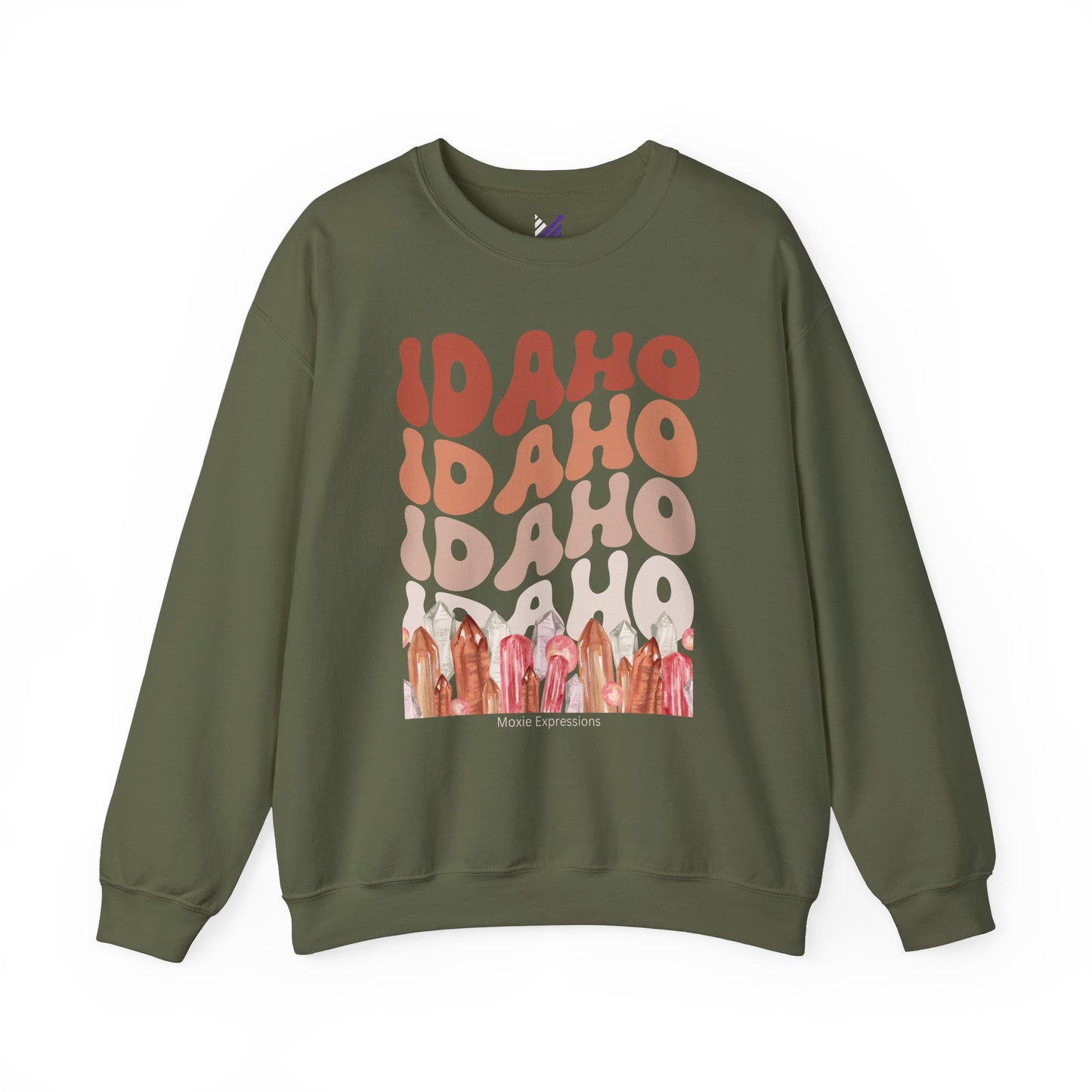 Idaho Gemstone Fusion Unisex Crewneck Sweatshirt