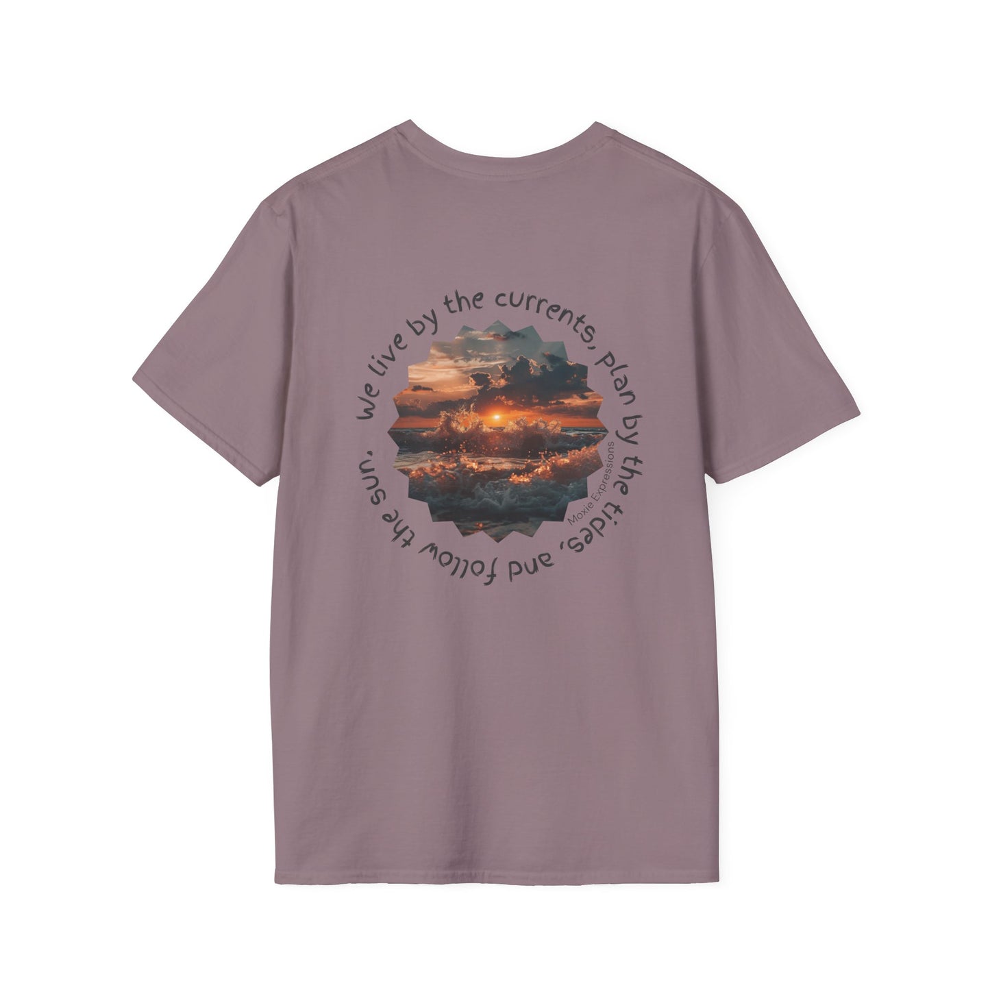 Florida Sunset Currents Unisex Softstyle Crewneck T-Shirt