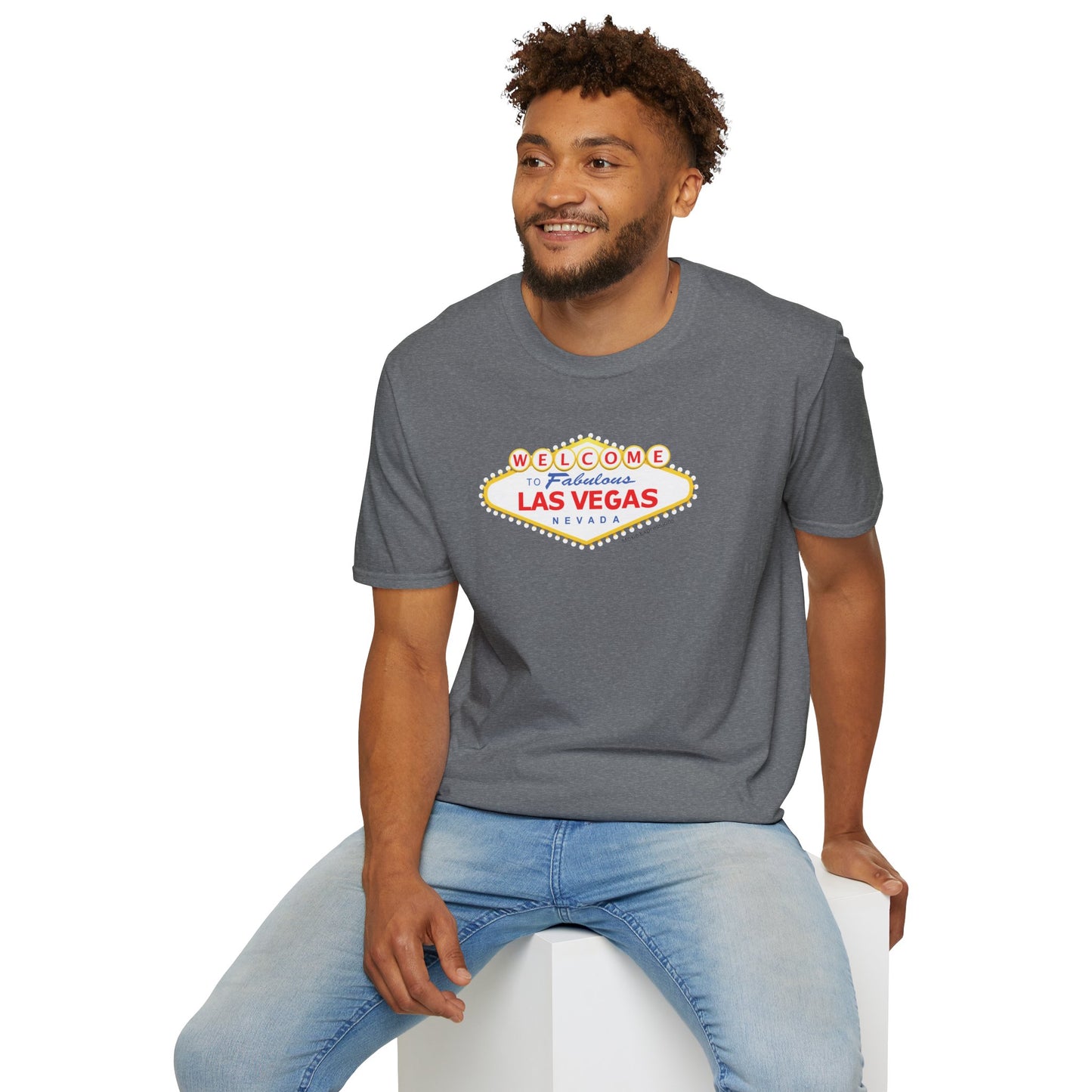 Vegas Vibes Unisex Softstyle Crewneck T-Shirt
