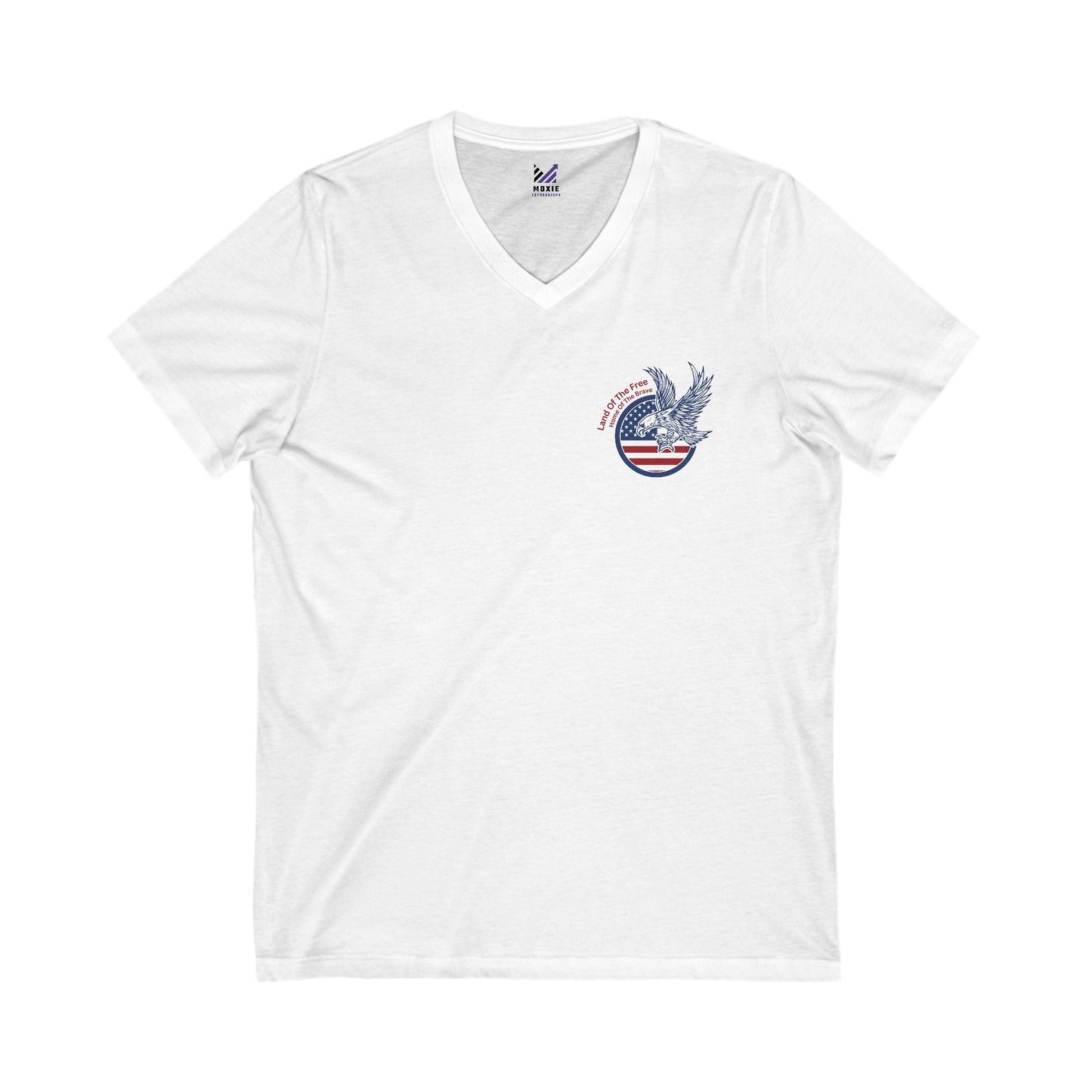 Brave Eagle Unisex Jersey Short Sleeve V-Neck Tee