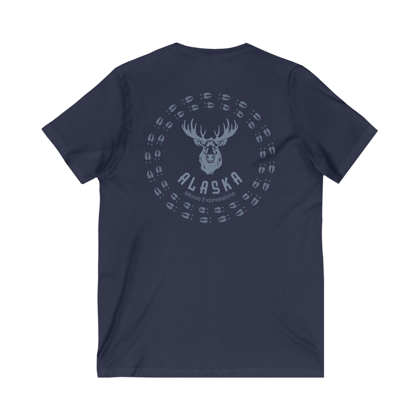 Northern Tracks Unisex Jersey Short Sleeve V-Neck Tee
