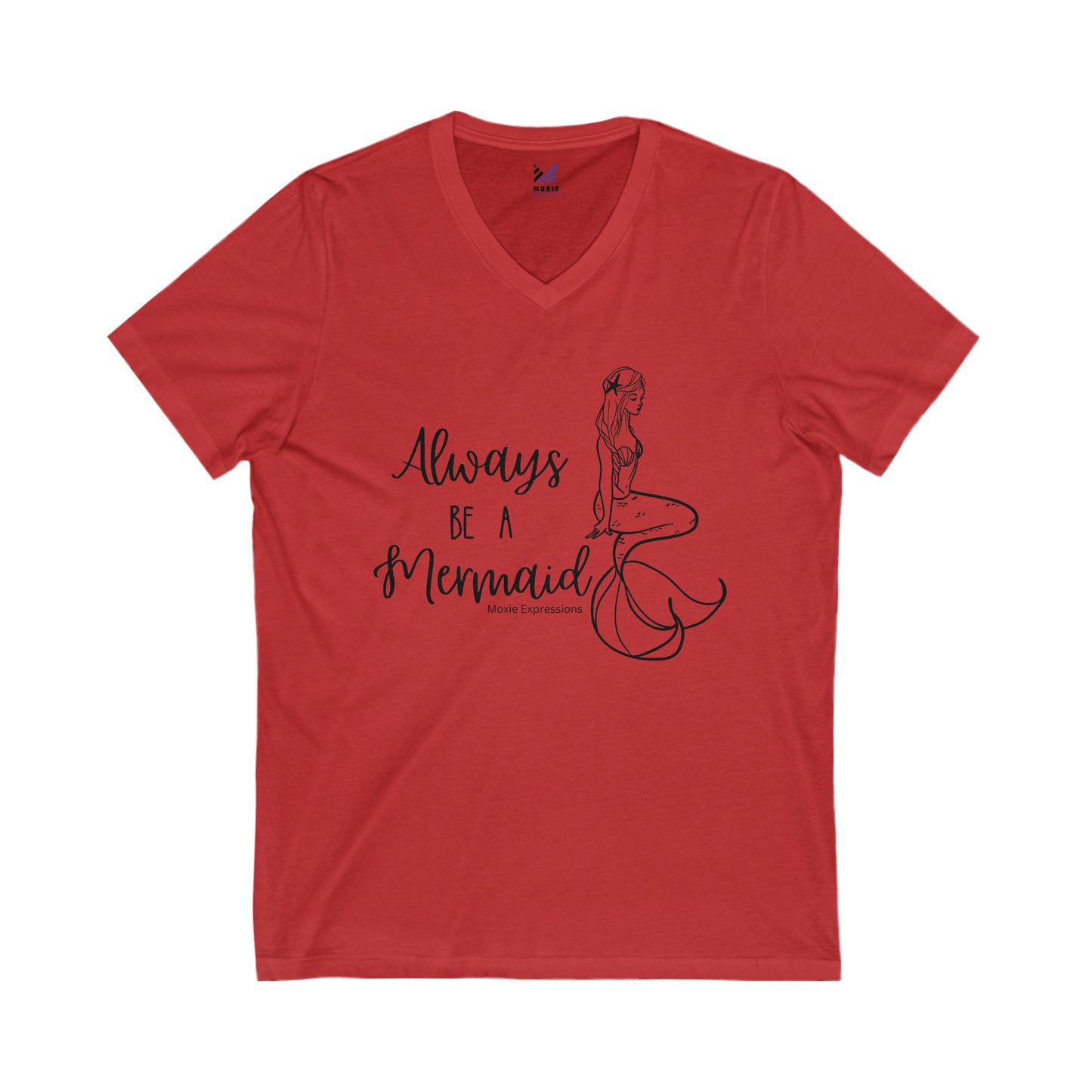 Mystic Mermaid Unisex Jersey Short Sleeve V-Neck Tee