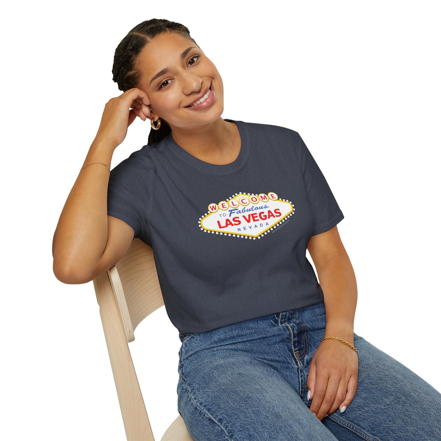 Vegas Vibes Unisex Softstyle Crewneck T-Shirt