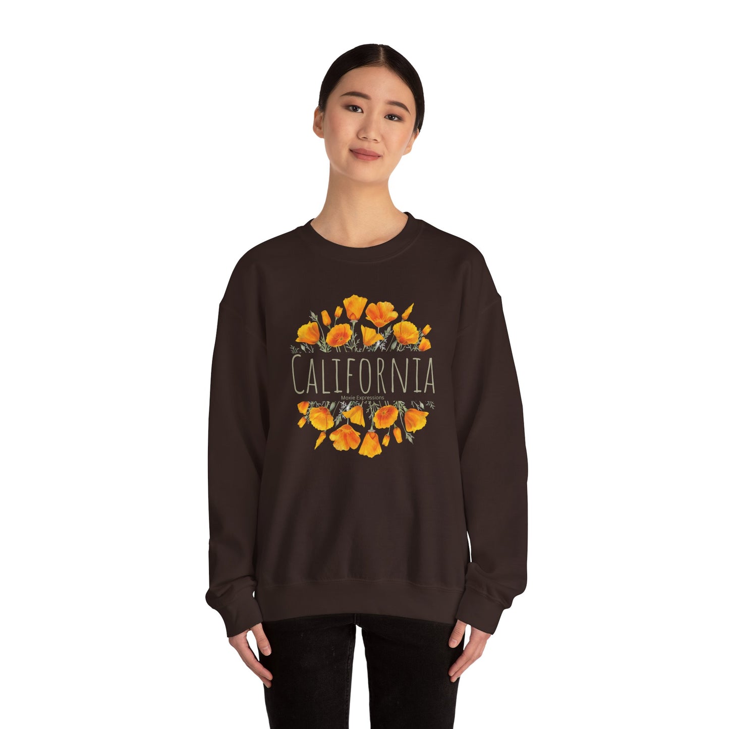 Golden Bloom Unisex Crewneck Sweatshirt