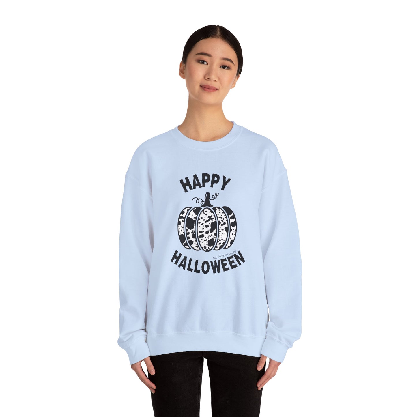 Cow Pumpkin Patch Unisex Crewneck Sweatshirt
