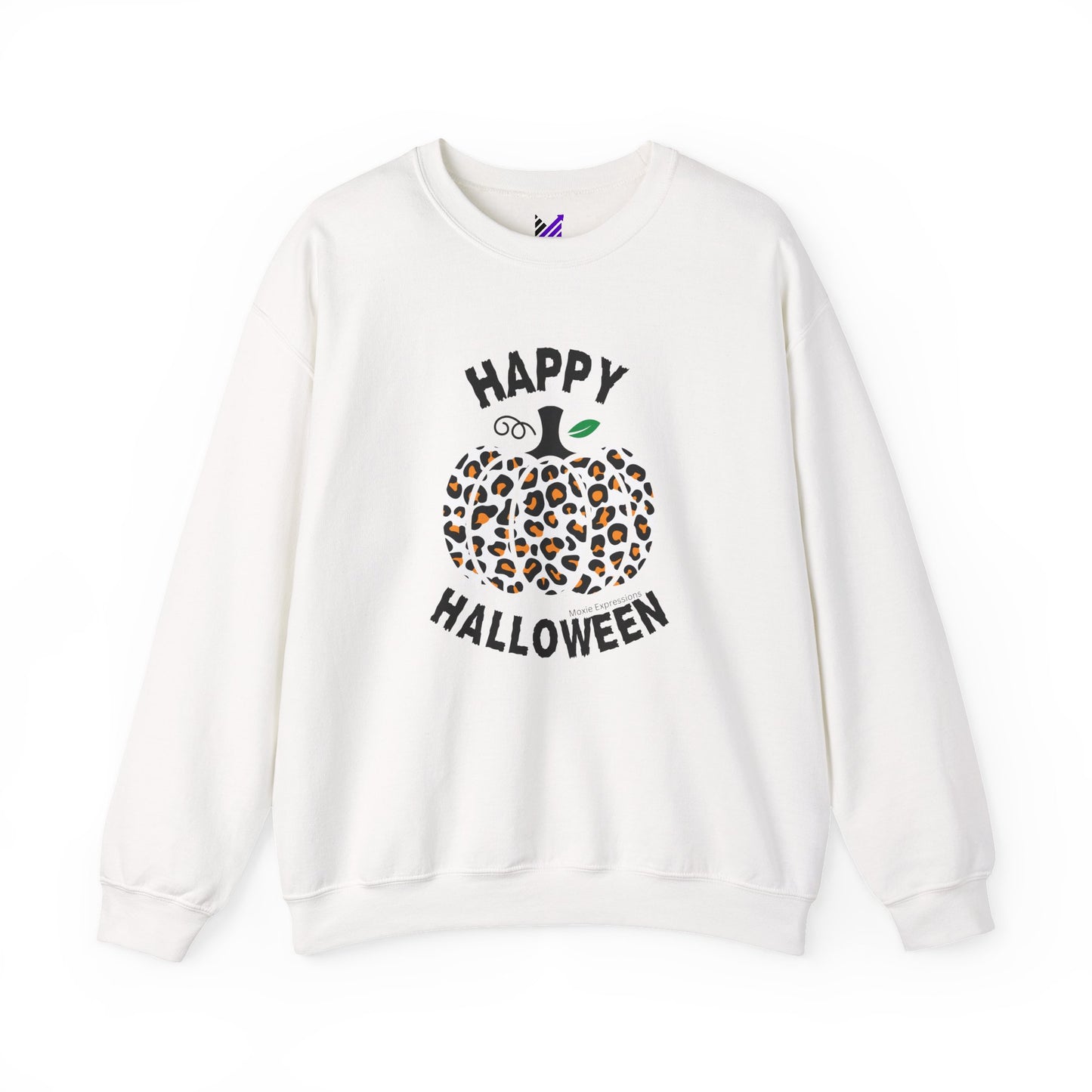 Cheetah Chic Pumpkin Patch Unisex Crewneck Sweatshirt