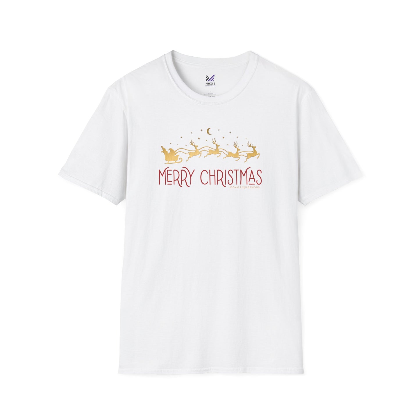 Santa's Sleigh Unisex Softstyle T-Shirt