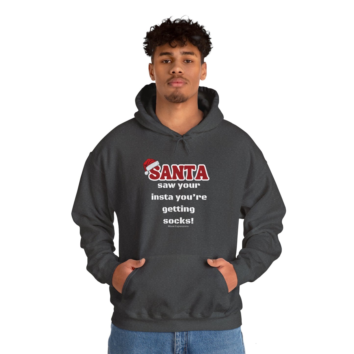 Christmas Socks Unisex Heavy Blend™ Hooded Sweatshirt