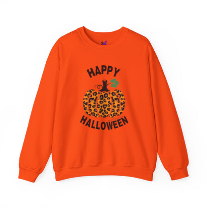 Cheetah Chic Pumpkin Patch Unisex Crewneck Sweatshirt