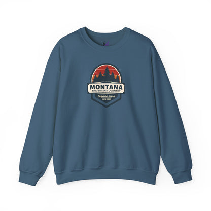 Montana Big Sky "Explore More" Unisex Crewneck Sweatshirt