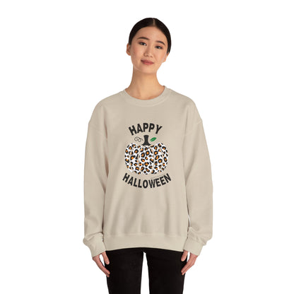 Cheetah Chic Pumpkin Patch Unisex Crewneck Sweatshirt