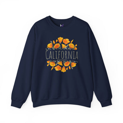 Golden Bloom Unisex Crewneck Sweatshirt