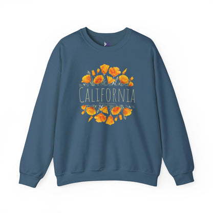 Golden Bloom Unisex Crewneck Sweatshirt
