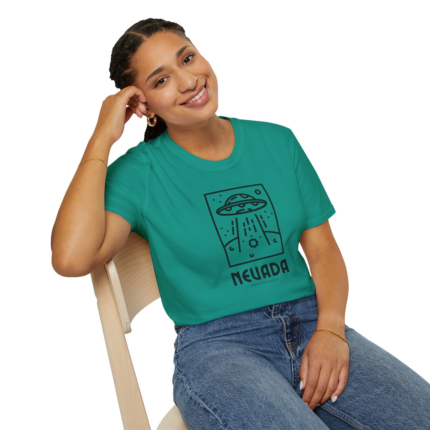 Nevada Alien Encounter Unisex Softstyle Crewneck T-Shirt