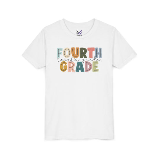 4th Grade Colorful - Bella+Canvas Youth Short Sleeve Tee
