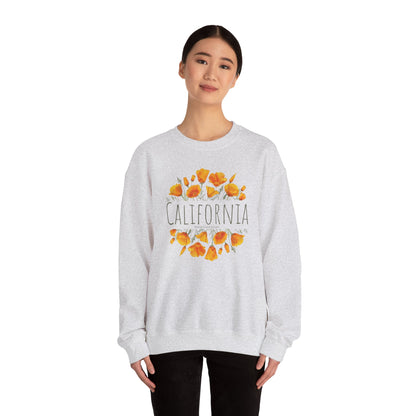 Golden Bloom Unisex Crewneck Sweatshirt