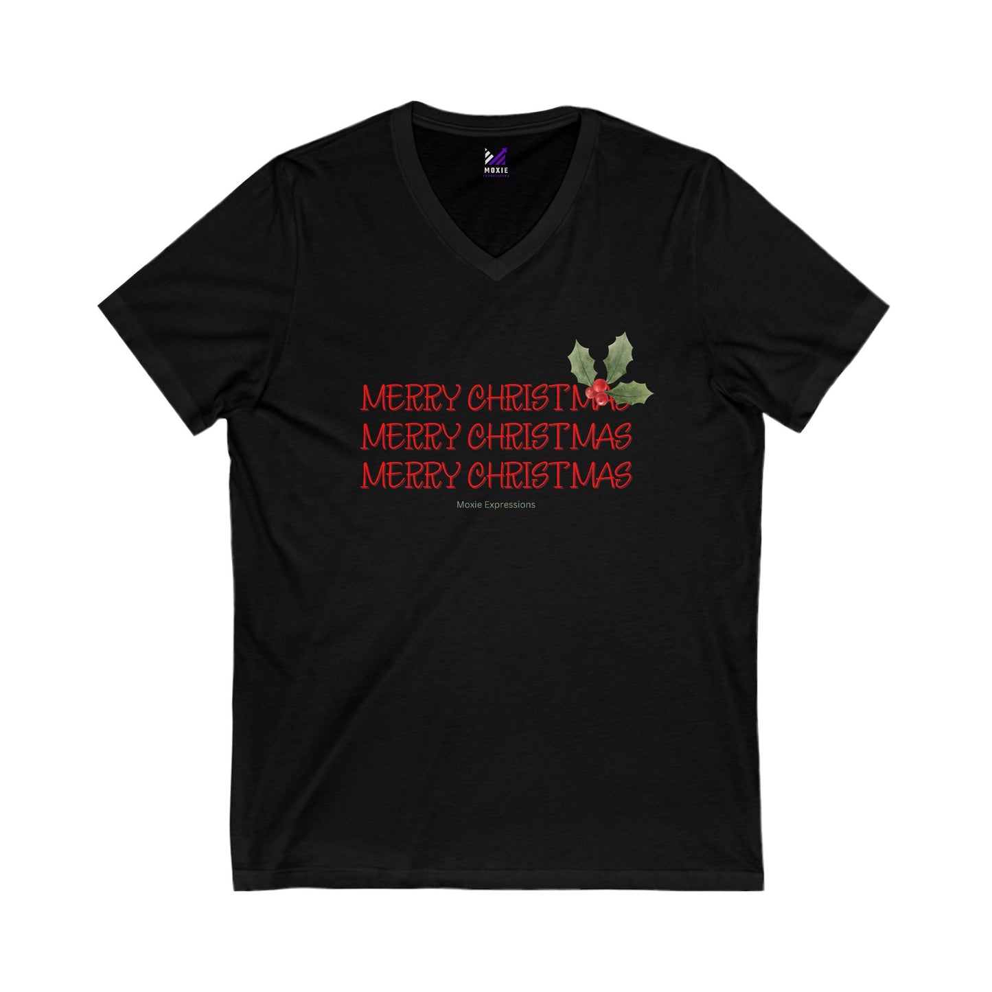 Holiday Cheer Unisex Jersey Short Sleeve V-Neck Tee