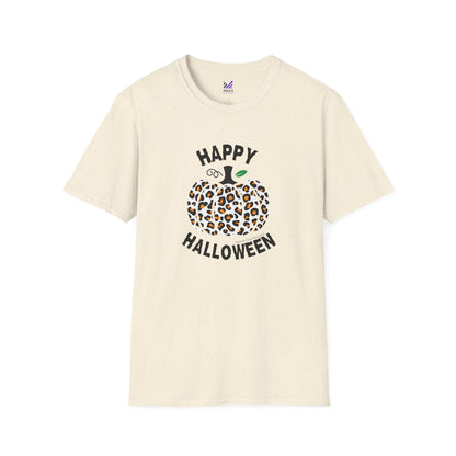Cheetah Chic Pumpkin Patch Unisex Softstyle Crewneck T-Shirt