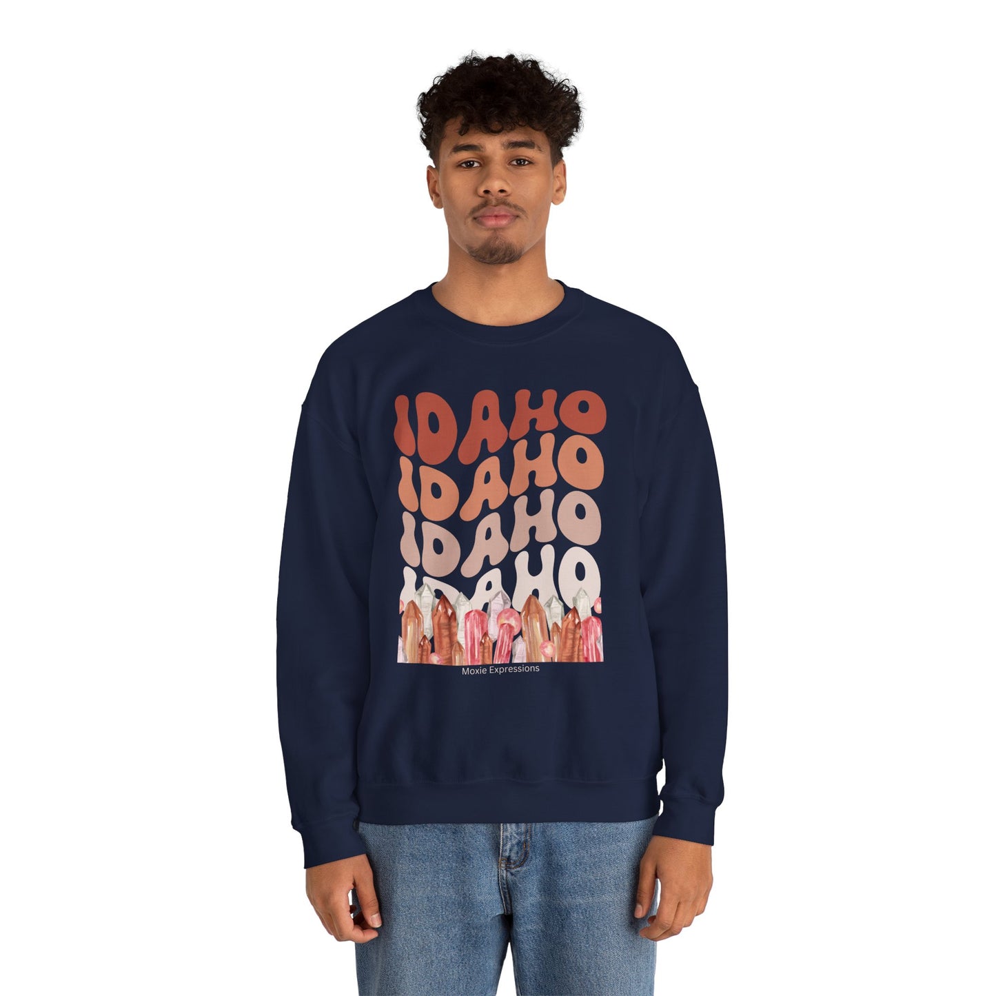 Idaho Gemstone Fusion Unisex Crewneck Sweatshirt