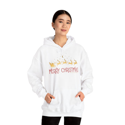 Santa's Sleigh Unisex Heavy Blend™ Hooded Sweatshirt