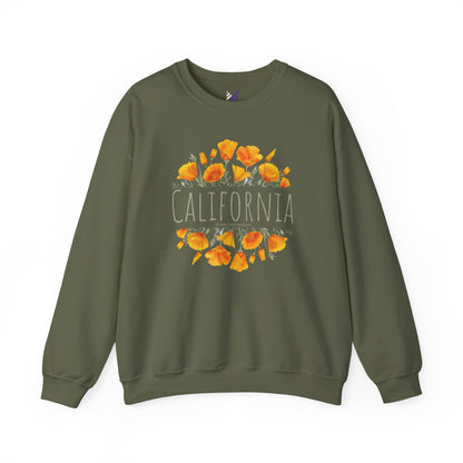 Golden Bloom Unisex Crewneck Sweatshirt