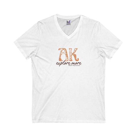 Alaska Explore More Unisex Jersey Short Sleeve V-Neck Tee
