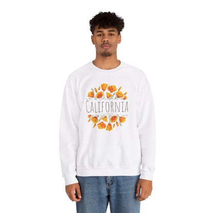 Golden Bloom Unisex Crewneck Sweatshirt