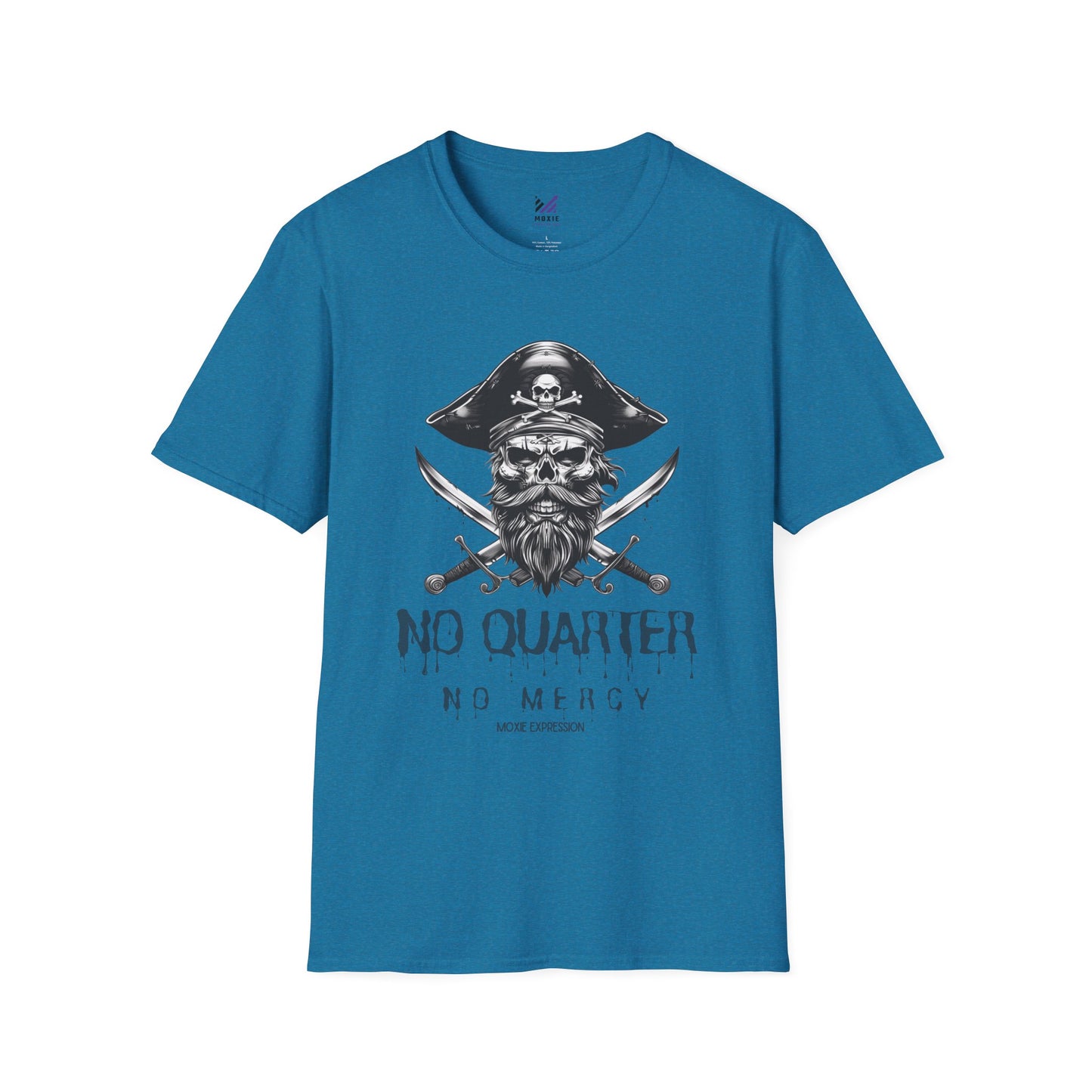 Blackbeard Pirate 'No Quarter, No Mercy' Crewneck Tee