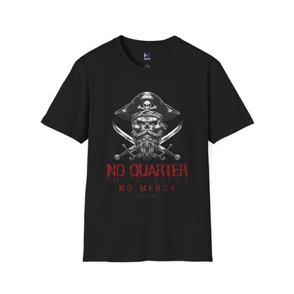 Blackbeard Pirate 'No Quarter, No Mercy' Crewneck Tee
