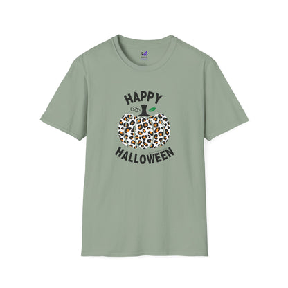 Cheetah Chic Pumpkin Patch Unisex Softstyle Crewneck T-Shirt