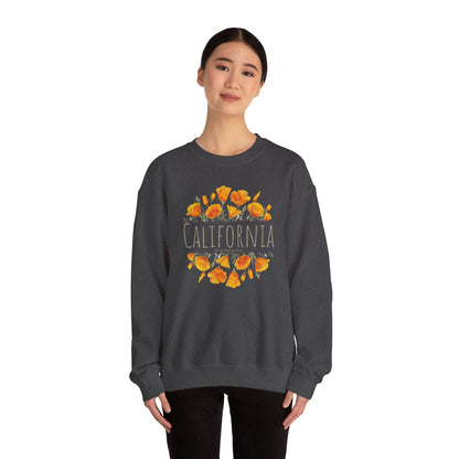 Golden Bloom Unisex Crewneck Sweatshirt