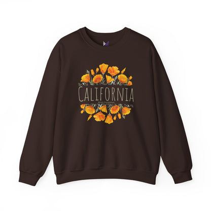 Golden Bloom Unisex Crewneck Sweatshirt