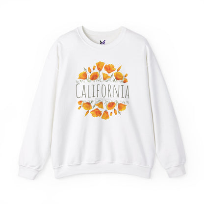 Golden Bloom Unisex Crewneck Sweatshirt