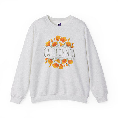 Golden Bloom Unisex Crewneck Sweatshirt